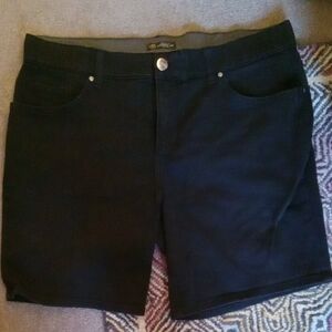 Lee Black Jean Shorts Plus Size NWOT